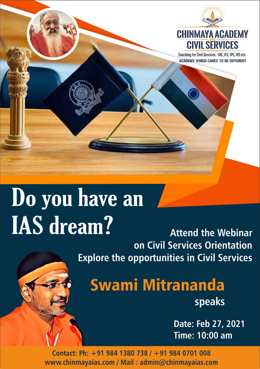Webinar on civil services orientation and explore the opportunities