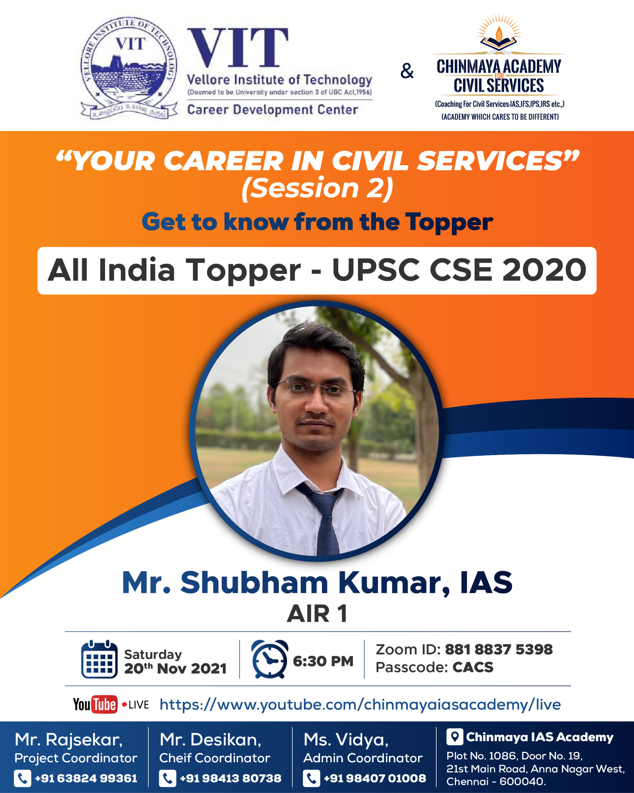 poster of topper in civil services exam